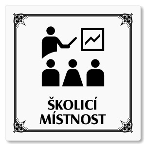 Školicí místnost, 80x80mm, bílá, Nebraska